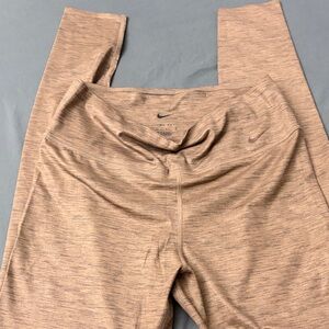 Nike Women's Heathered Tan High-Rise Leggings